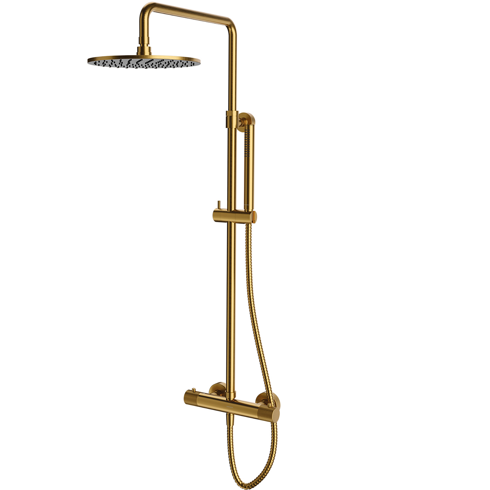 OMNIRES termostatický sprchový systém CONTOUR povrchově montovaný zlatý kartáčový CT8044GLB OMNIRES termostatický sprchový systém CONTOUR povrchově montovaný zlatý kartáčový CT8044GLB
