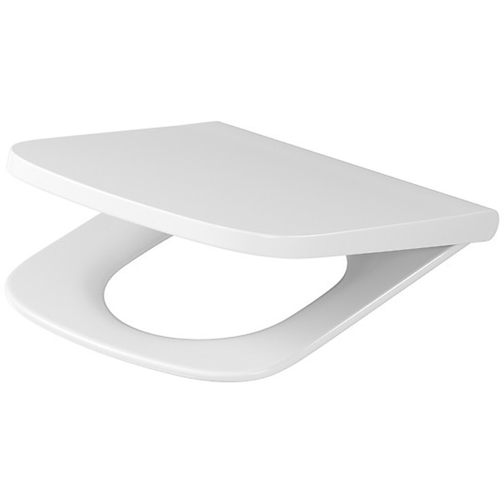 CERSANIT Antibakteriální duroplastové sedátko s měkkým zavíráním LARGA hranaté slim wrap K98-0231