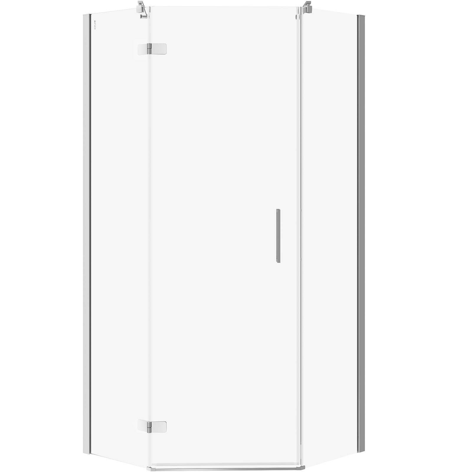 CERSANIT Sprchový kout pětiúhelníkový JOTA levý chrom 90x90x195 čiré sklo S160-014