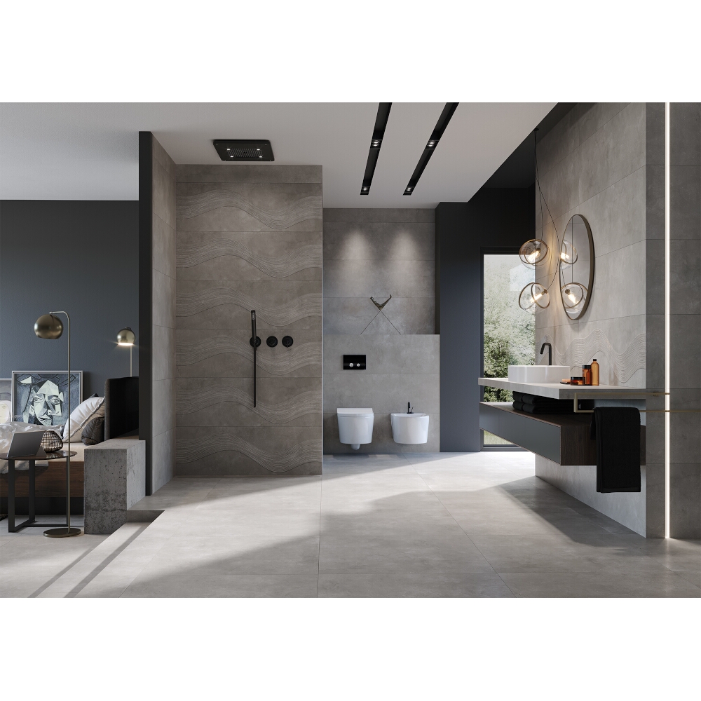 Obklady na stěnu CONCRETE SEA grey structure mat 39,8x119,8 gat. I