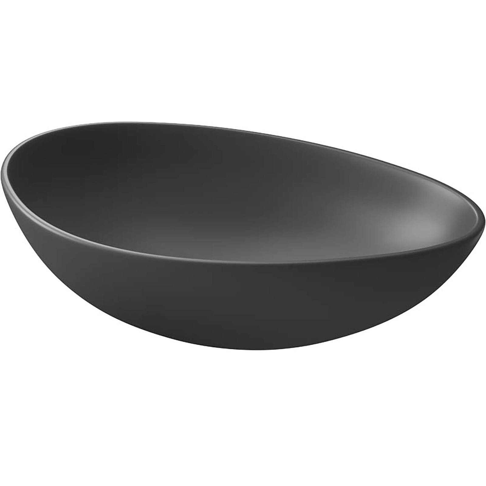 CERSANIT Umyvadlo na desku MODUO 55 nepravidelná antracit K116-106 CERSANIT Umyvadlo na desku MODUO 55 nepravidelná antracit K116-106