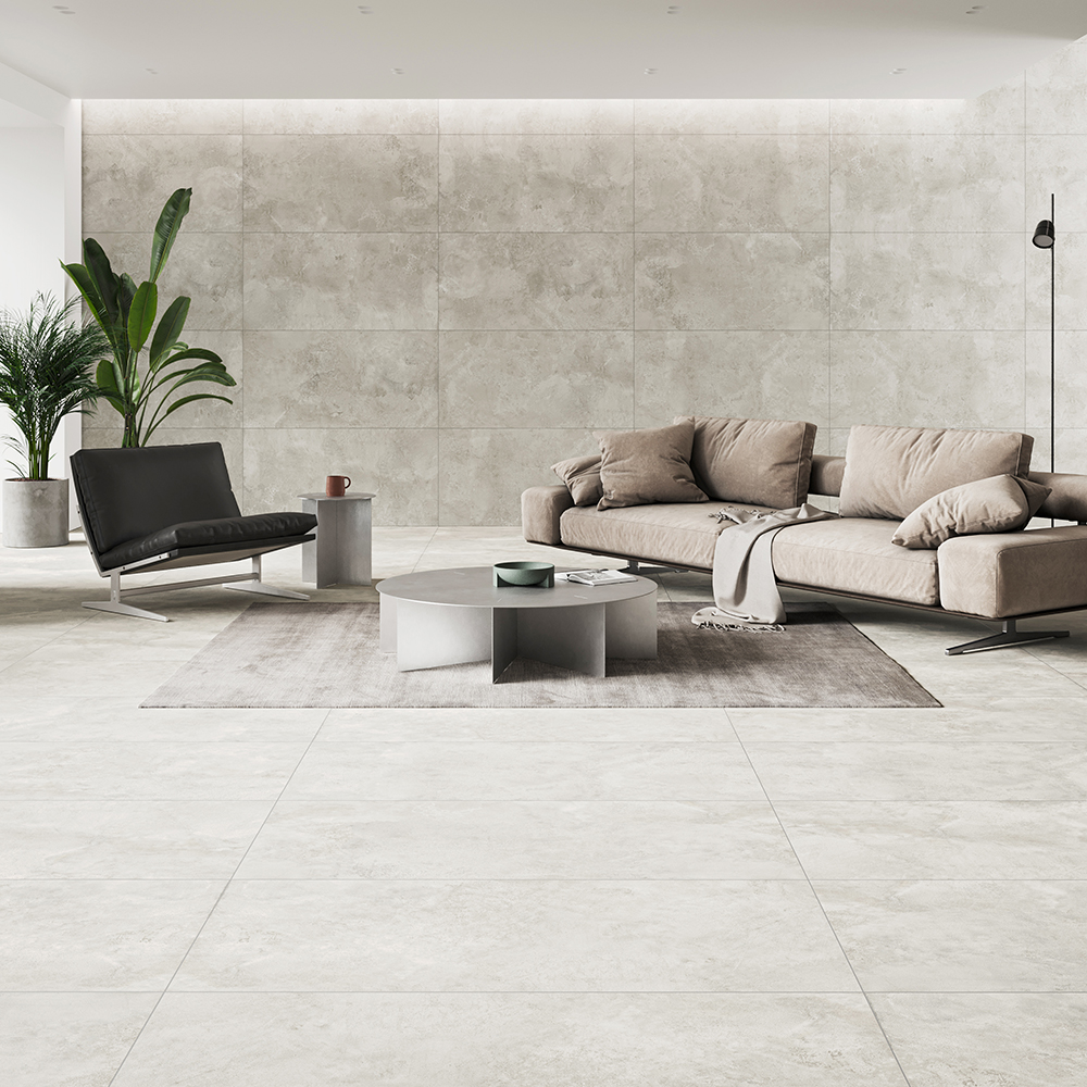 Dlažba imitace betonu WINTER SHADOW bílá matná 59,8x119,8 cm #157 Cersanit Dlažba imitace betonu WINTER SHADOW bílá matná 59,8x119,8 cm #157 Cersanit