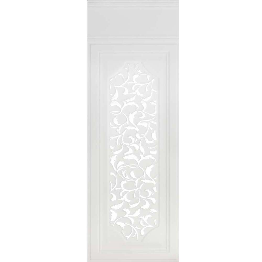 OBKLAD SERAMIKSAN VICTORIAN WHITE RELIEF-2 LUSTER DECOR MAT 30X90