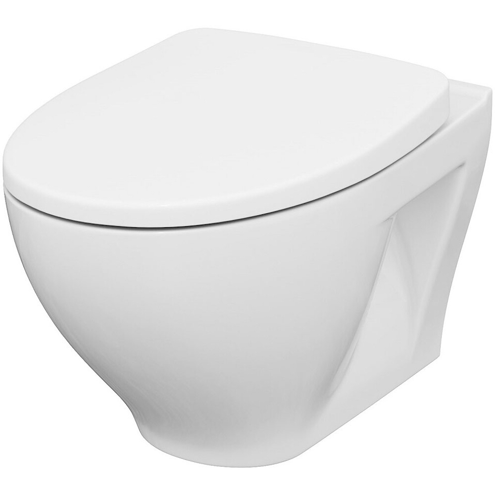 Závěsná WC mísa MODUO duroplastové WC sedátko wrap antibakteriální s pomalým sklápěním