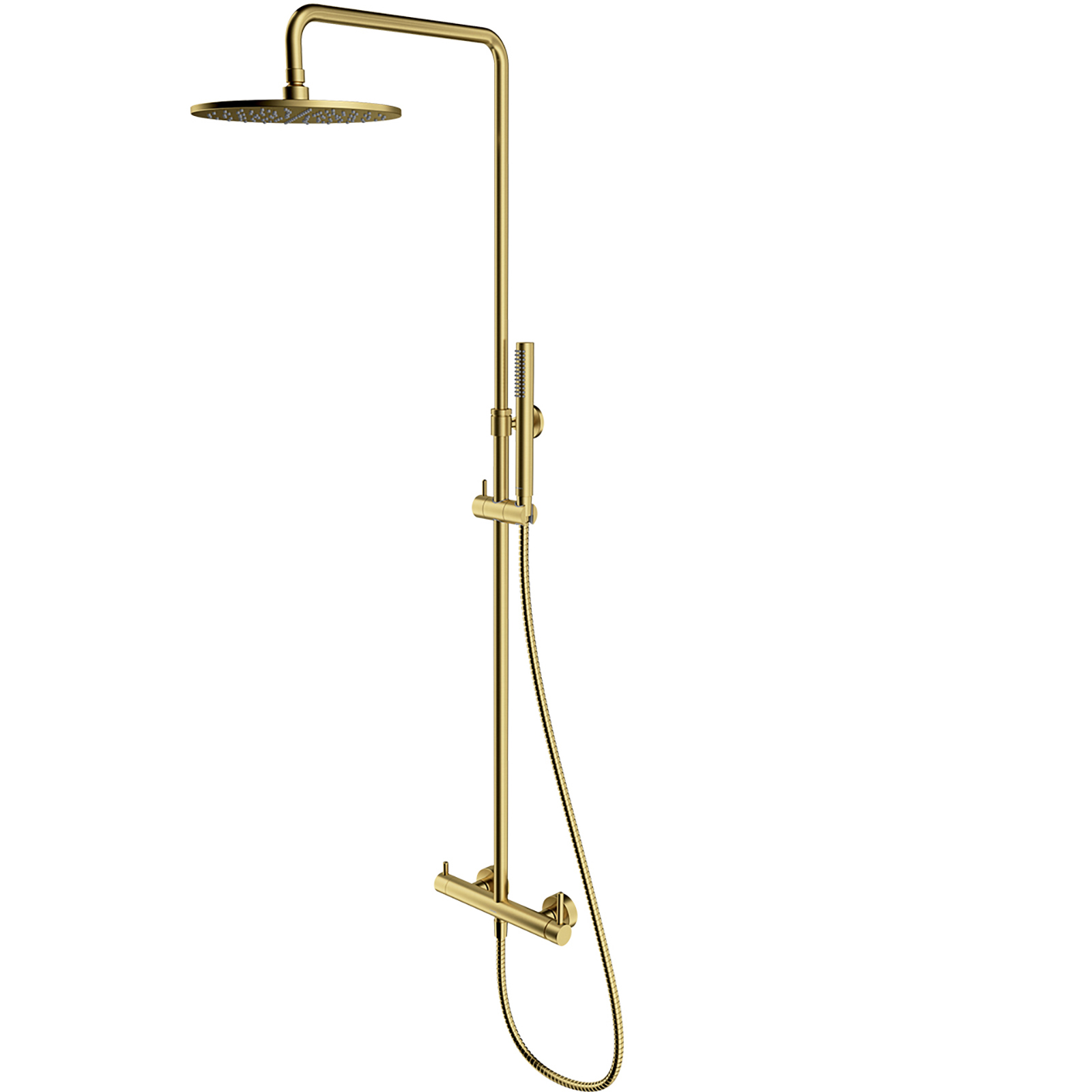 OMNIRES sprchový systém Y povrchově montované mosazné kartáčové Y1244MBSB OMNIRES sprchový systém Y povrchově montované mosazné kartáčové Y1244MBSB