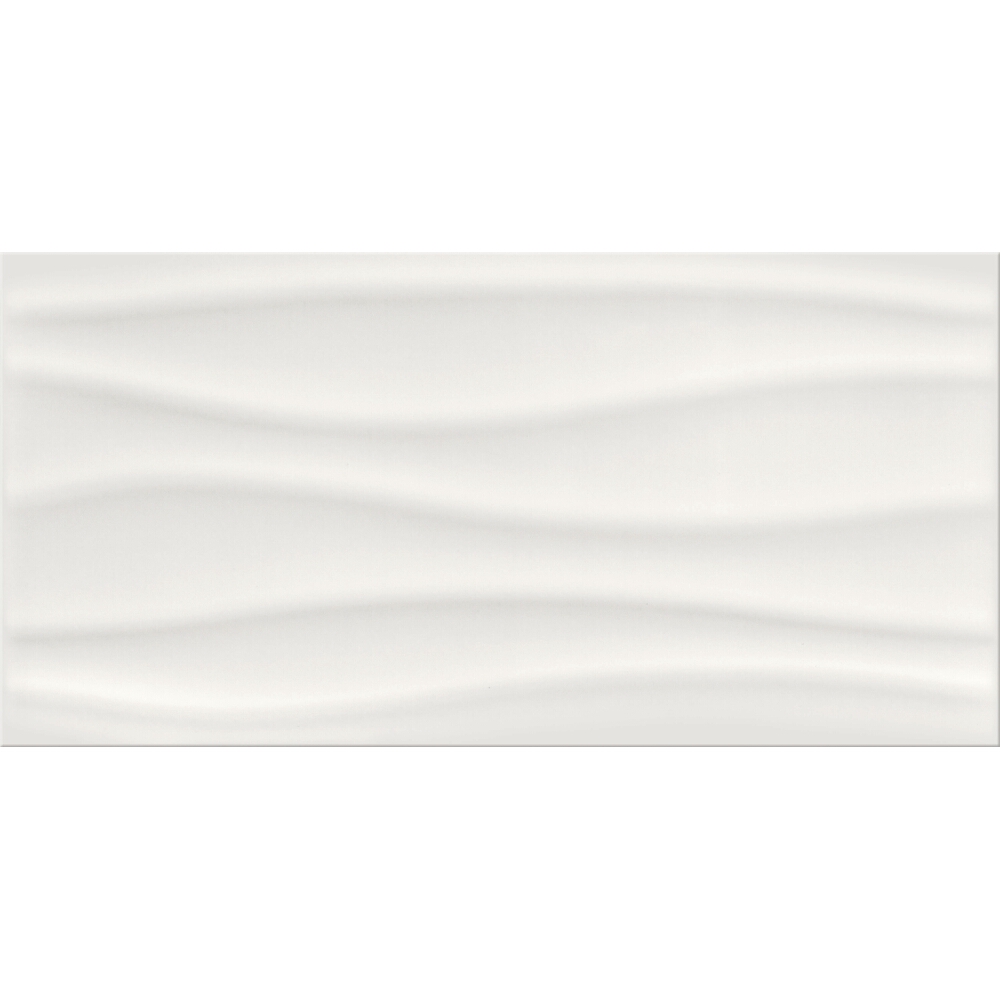 OBKLAD BASIC WHITE WAVE STRUCTURE GLOSSY 29,7X60