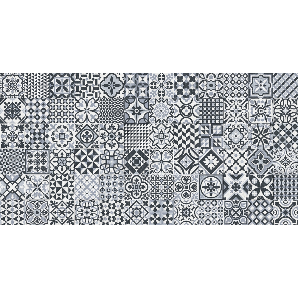 OBKLAD GAYAFORES DECO HERITAGE BLACK MATT 32X62,5