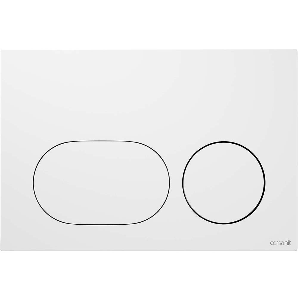 CERSANIT DUETO mechanické WC ovládací tlačítko bílé K97-0634