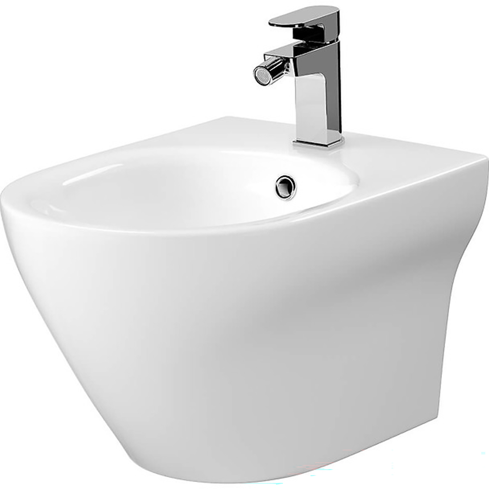 CERSANIT LARGA OVAL CLEAN ON závěsný bidet se skrytou montáží K120-006