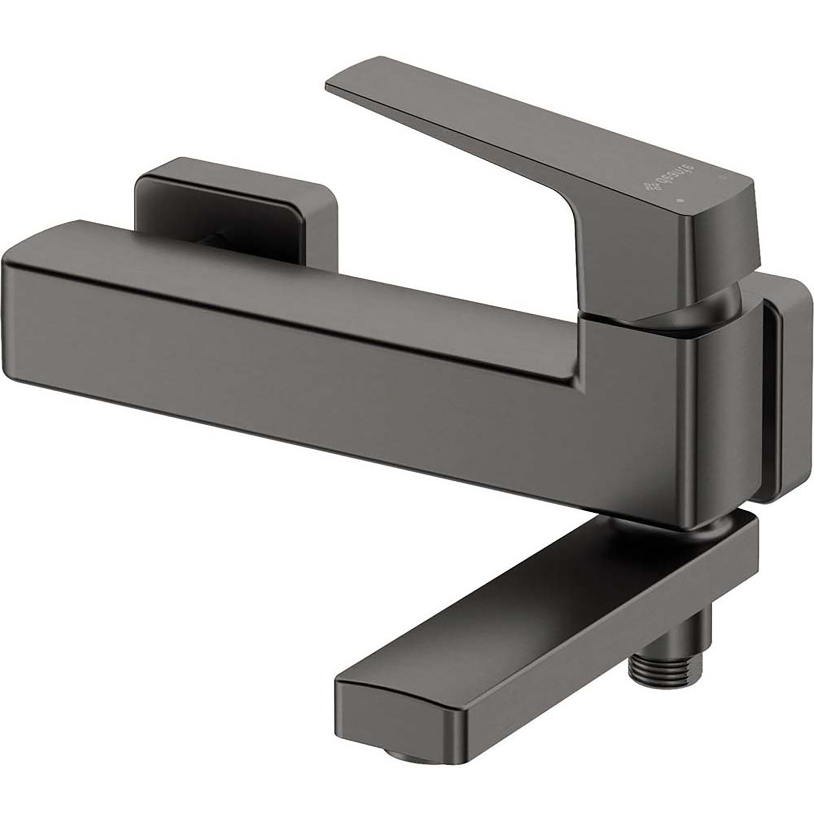 DEANTE Nástěnná vana BLUR s skládacím titanovým výtokem BQL_D12M