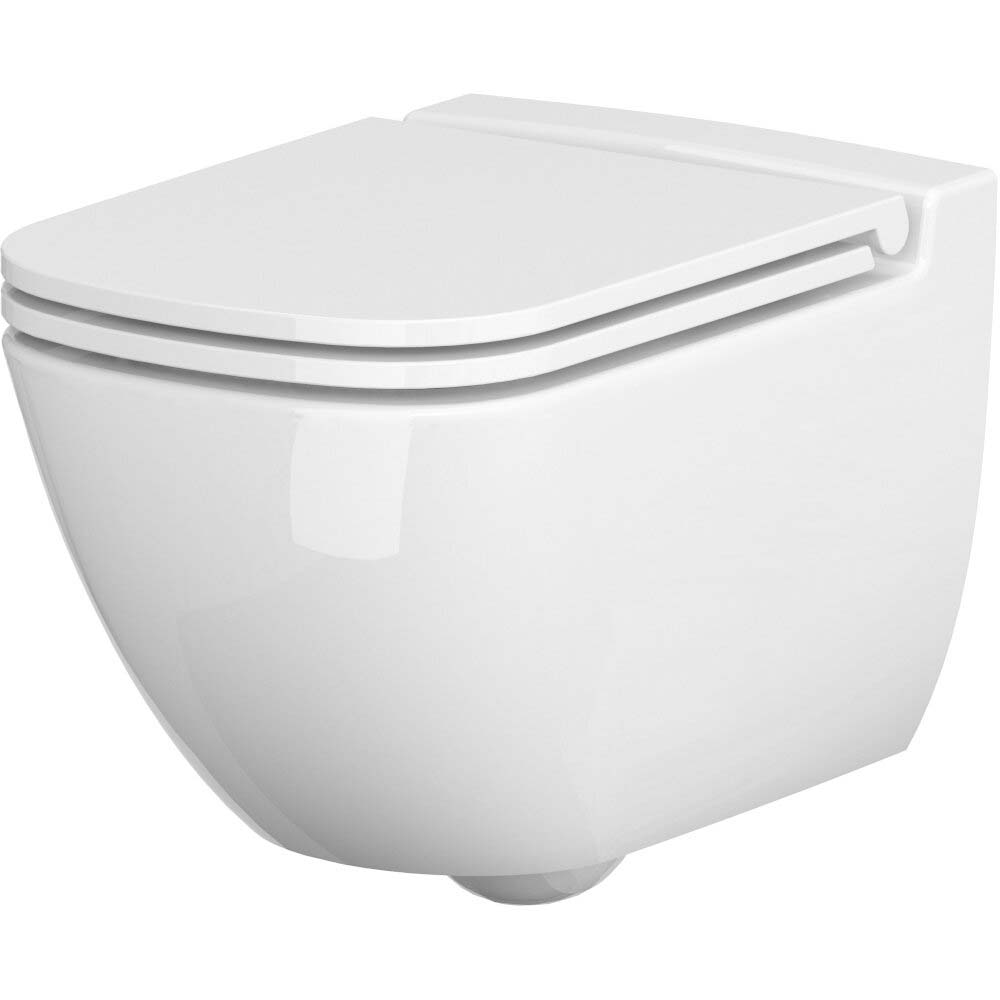 CERSANIT CASPIA závěsná WC mísa se sedátkem SLIM z duroplastu K701-103-ECO