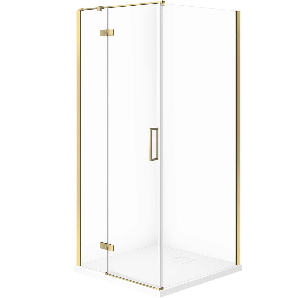 CERSANIT JOTA sada sprchového koutu levá 90x90 zlatá, TAKO SLIM sprchová vanička 4 cm bílá S601-375 CERSANIT JOTA sada sprchového koutu levá 90x90 zlatá, TAKO SLIM sprchová vanička 4 cm bílá S601-375