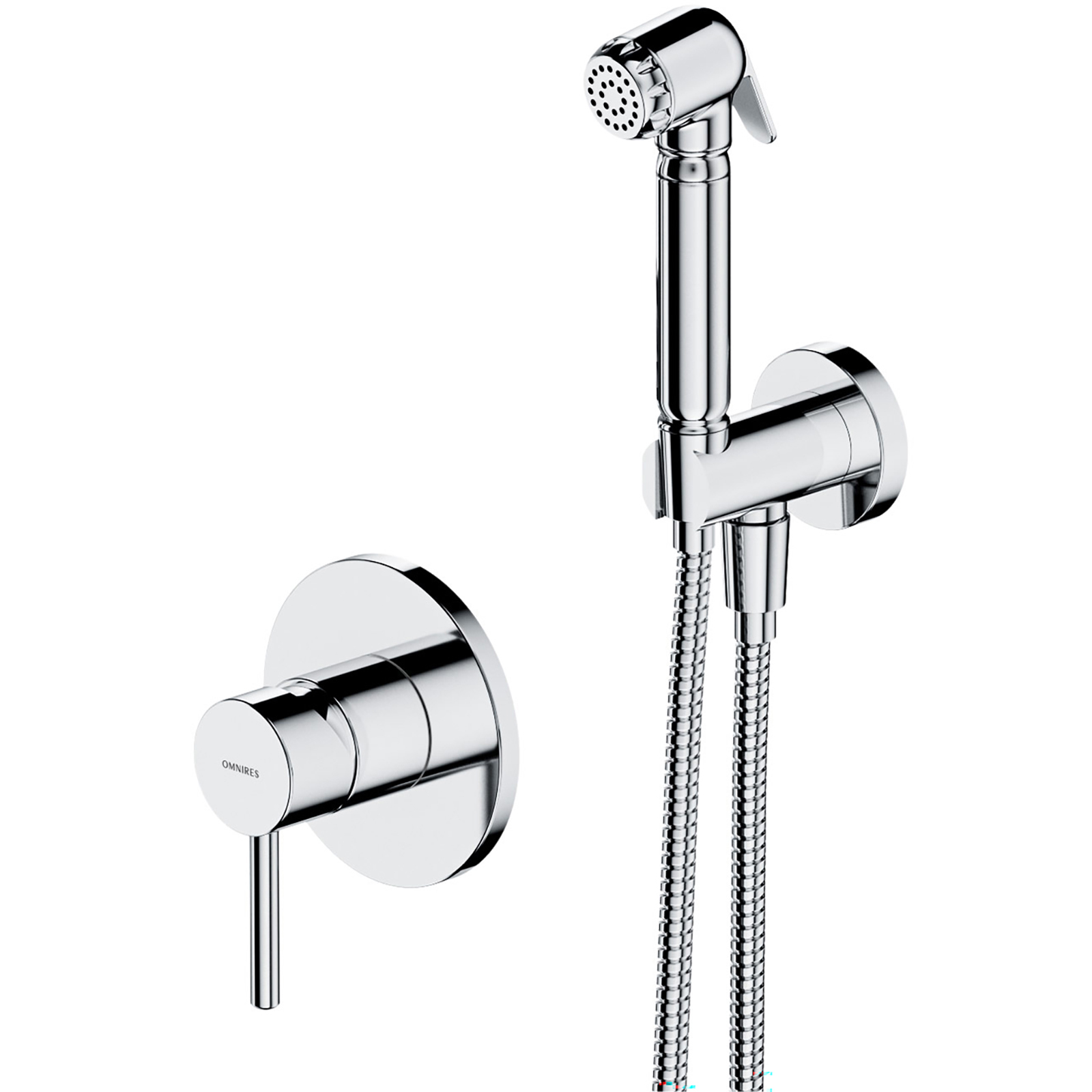 OMNIRES Bidet System Y zapuštěný chromovaný lesklý SYSYBI1CR