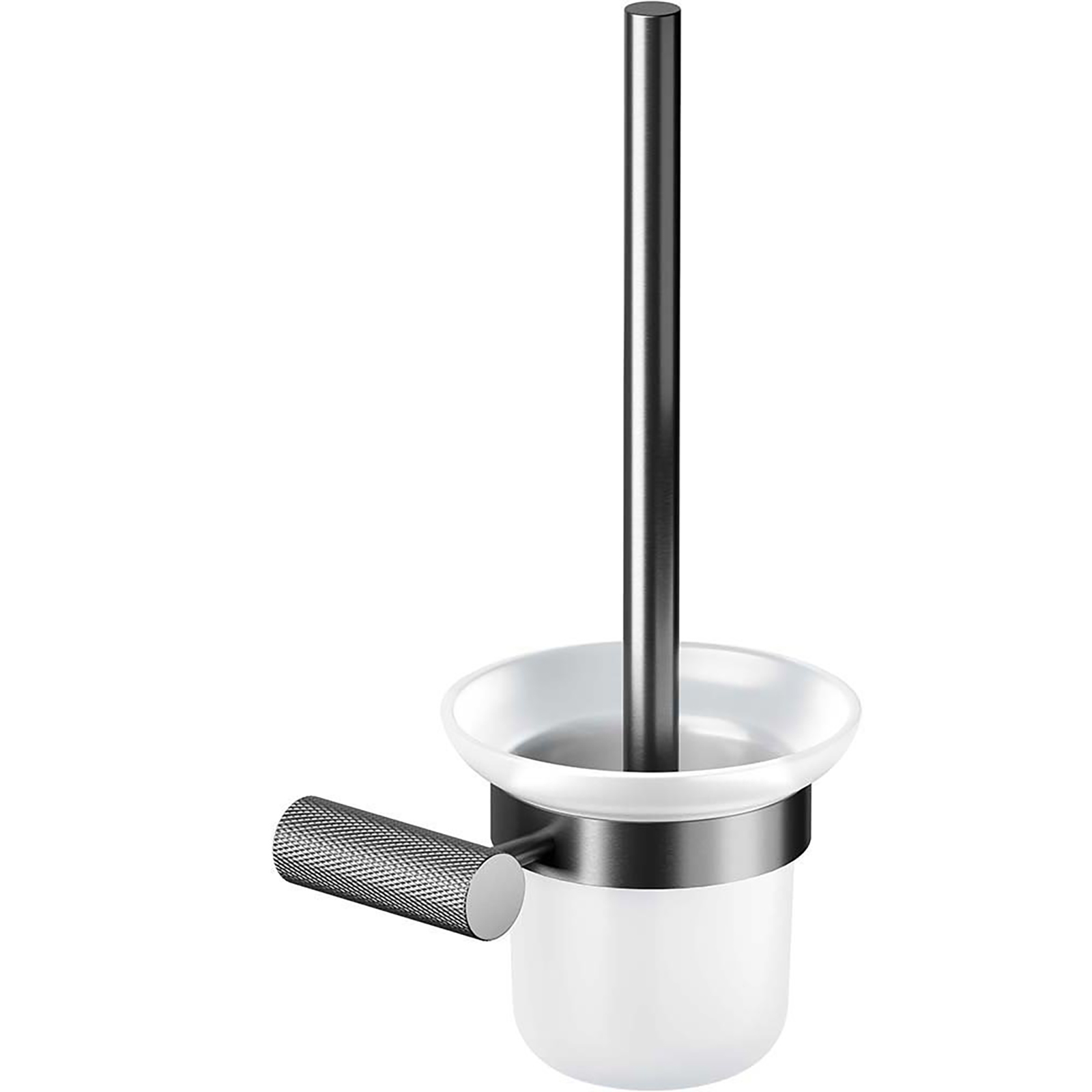 CERSANIT nástěnný toaletní kartáč ZEN gun metal S951-900