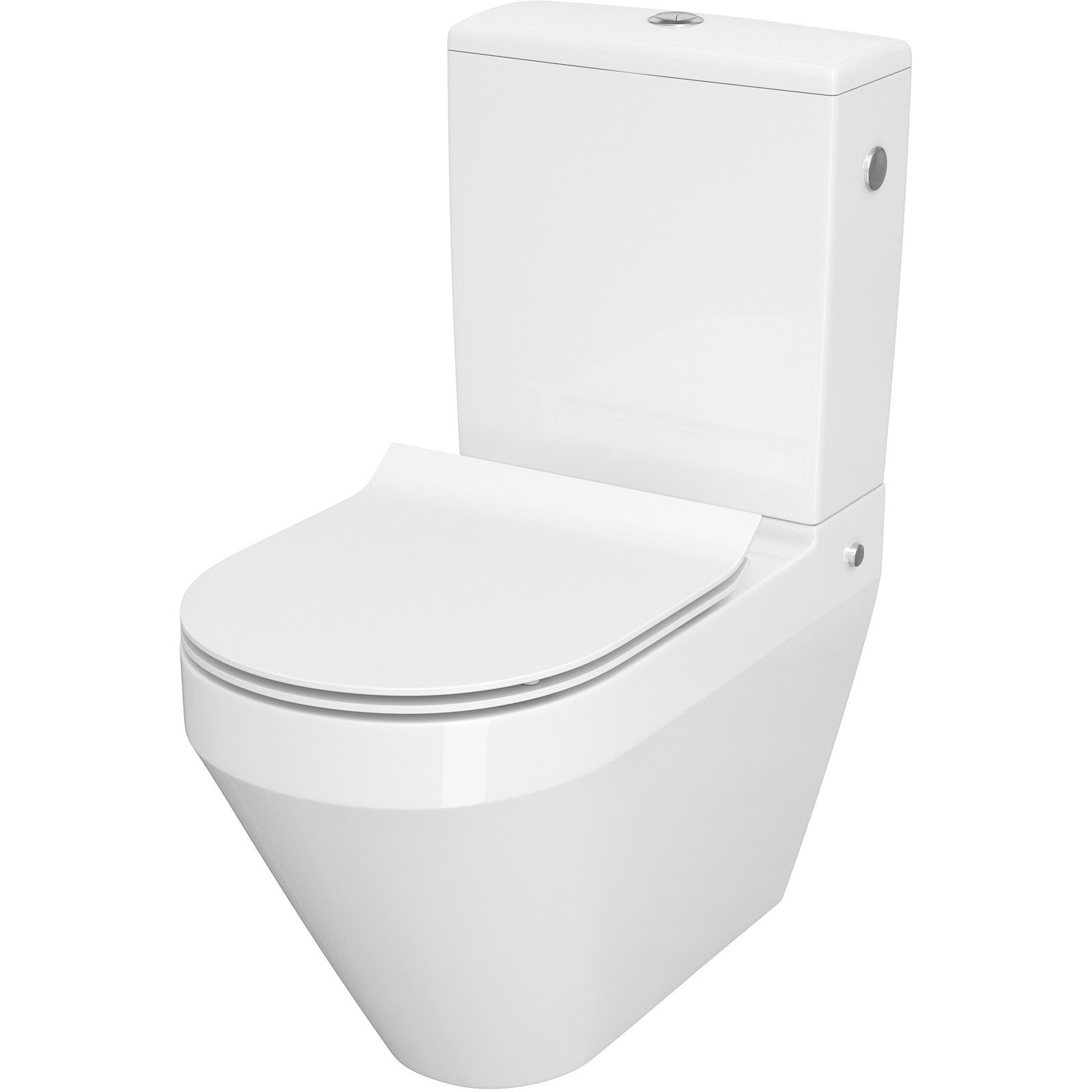 CERSANIT Kompaktní WC Crea NEW 010 3/5 oválné s SLIM duroplastem K114-013 sedátko