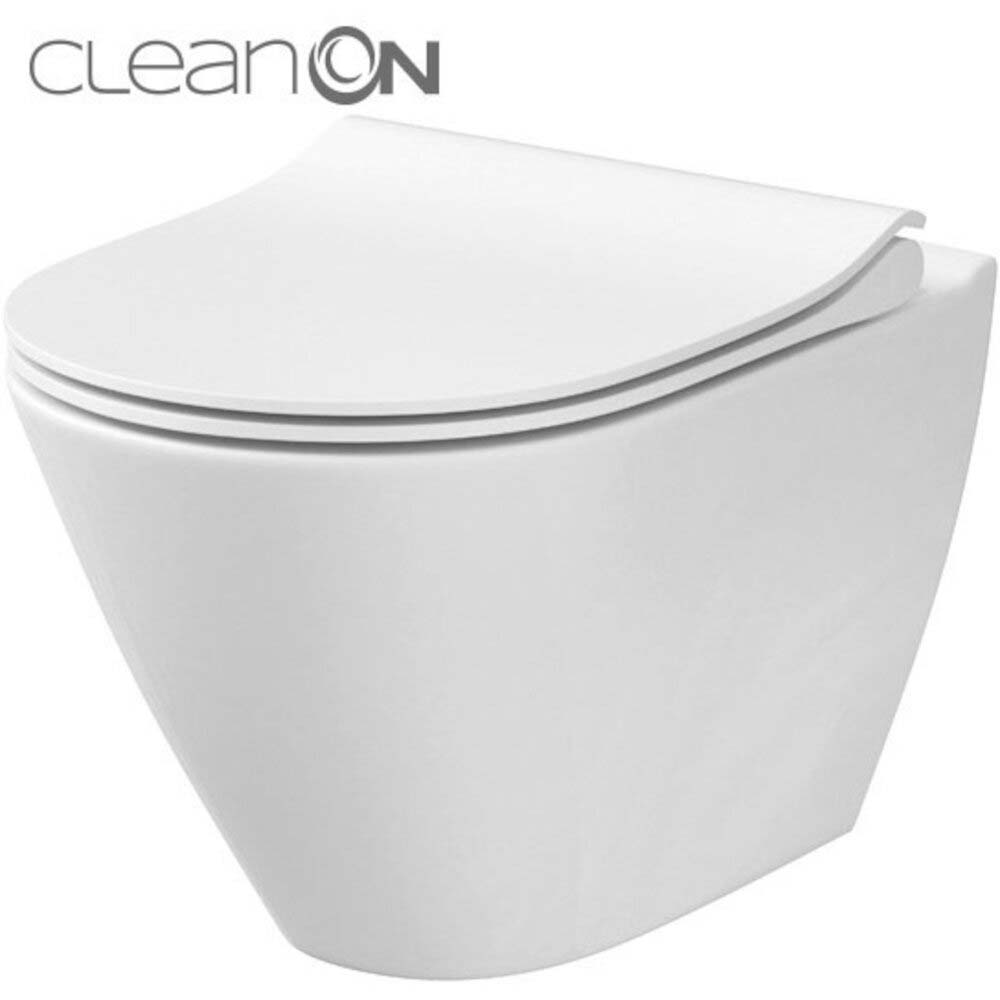 CERSANIT CITY závěsná WC mísa s duroplastovým sedátkem SLIM K701-104-ECO