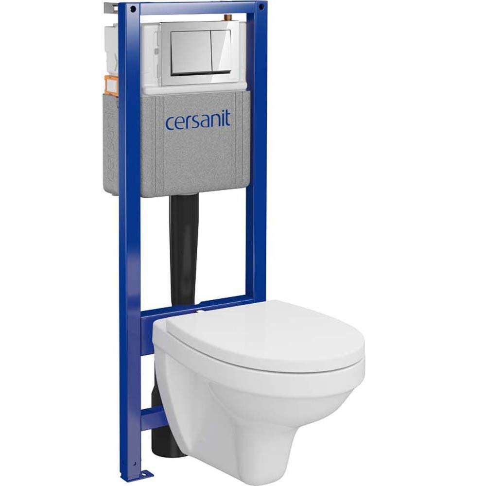 CERSANIT ABIS NEW 40 mechanická podomítková sada, mísa, prkénko, tlačítko S701-767