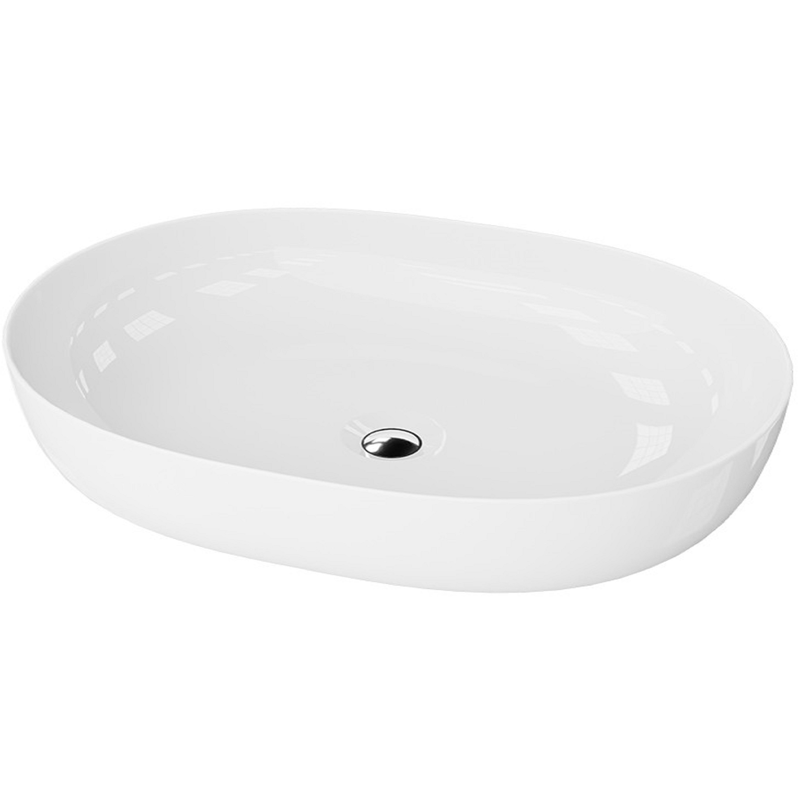 LAVITA BLAS umyvadlo na desku oválné bílé LAVITA BLAS umyvadlo na desku oválné bílé