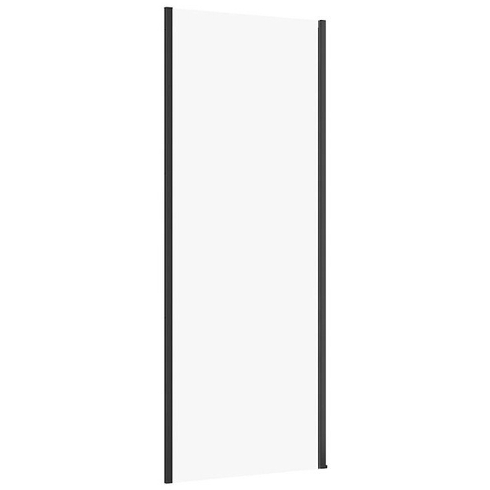 CERSANIT Stěna boční sprchy LARGA černá 80x195 čiré sklo S932-133