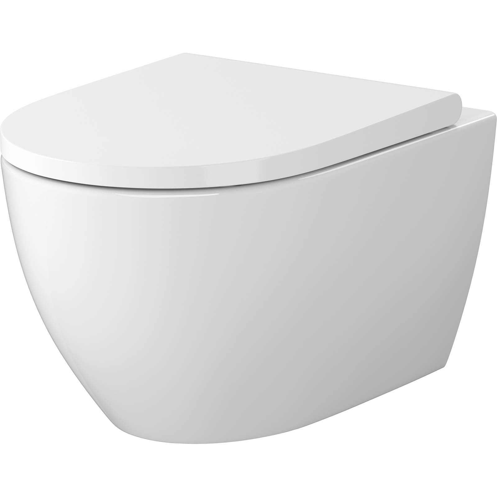 CERSANIT ZEN PRO oválná závěsná mísa s deskou LARGA Slim S701-719