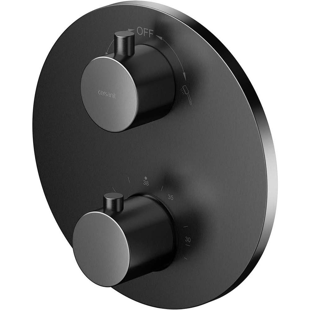 CERSANIT ZEN podomítková termostatická vanová a sprchová baterie, box gun metal S951-804