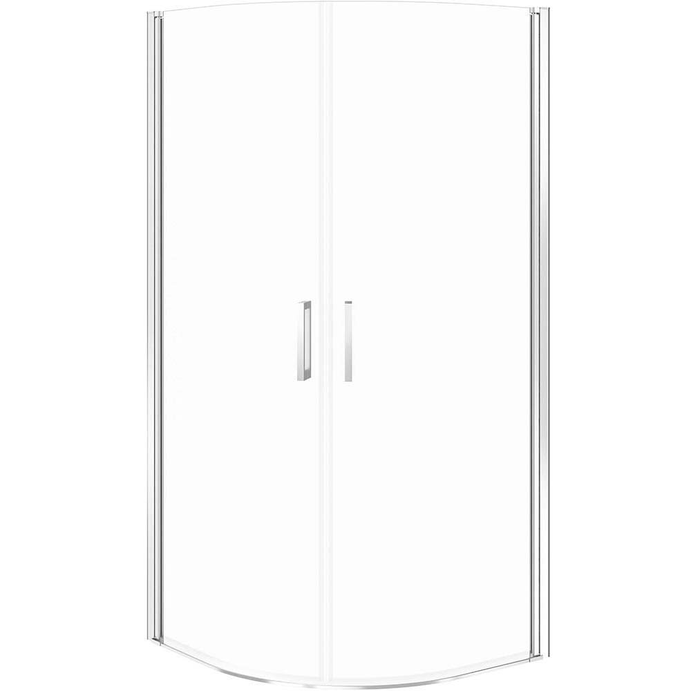 CERSANIT Půlkruhový sprchový kout MODUO 90x90 chrom, čiré sklo S162-017