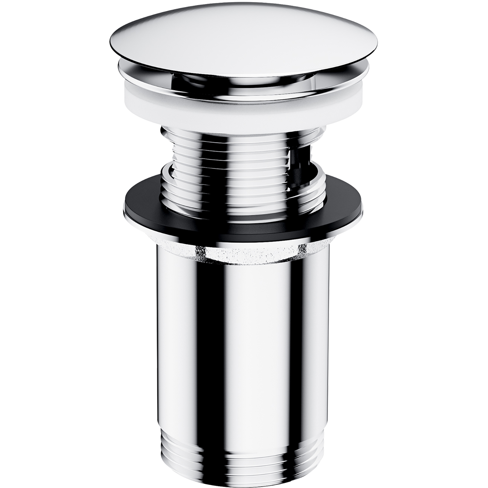 OMNIRES Click-clack zátka lesklý chromovaný pro umyvadlo s přetečením A706CR
