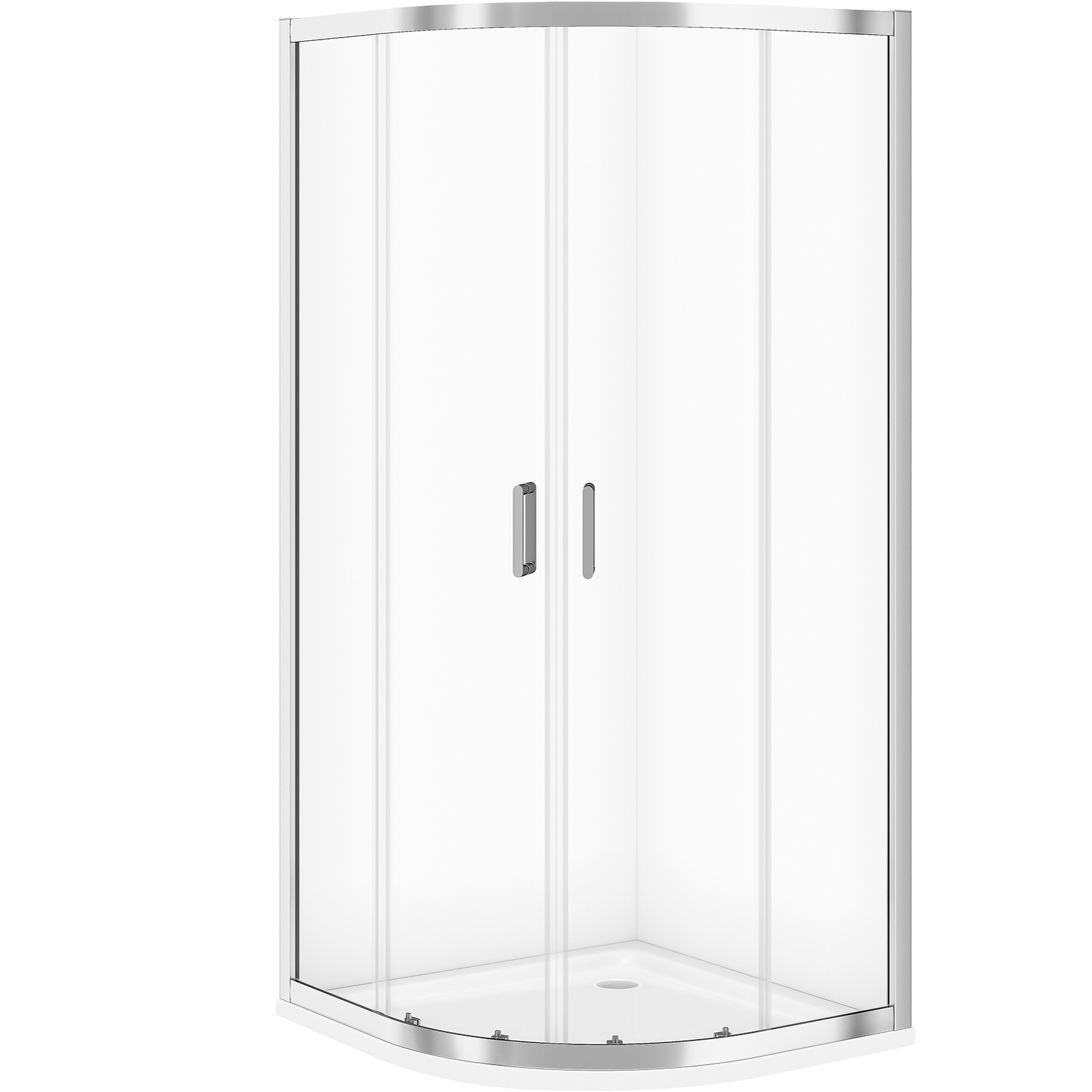 CERSANIT ARTECO 80 půlkruhový sprchový kout se sprchovou vaničkou TAKO 80x4 S601-360