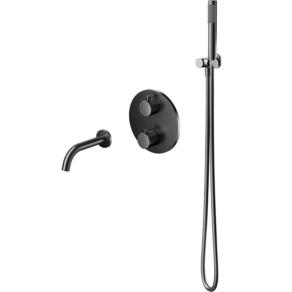 CERSANIT ZEN podomítkový sprchový set s vanou a sprchovou baterií z kovového plechu S952-055