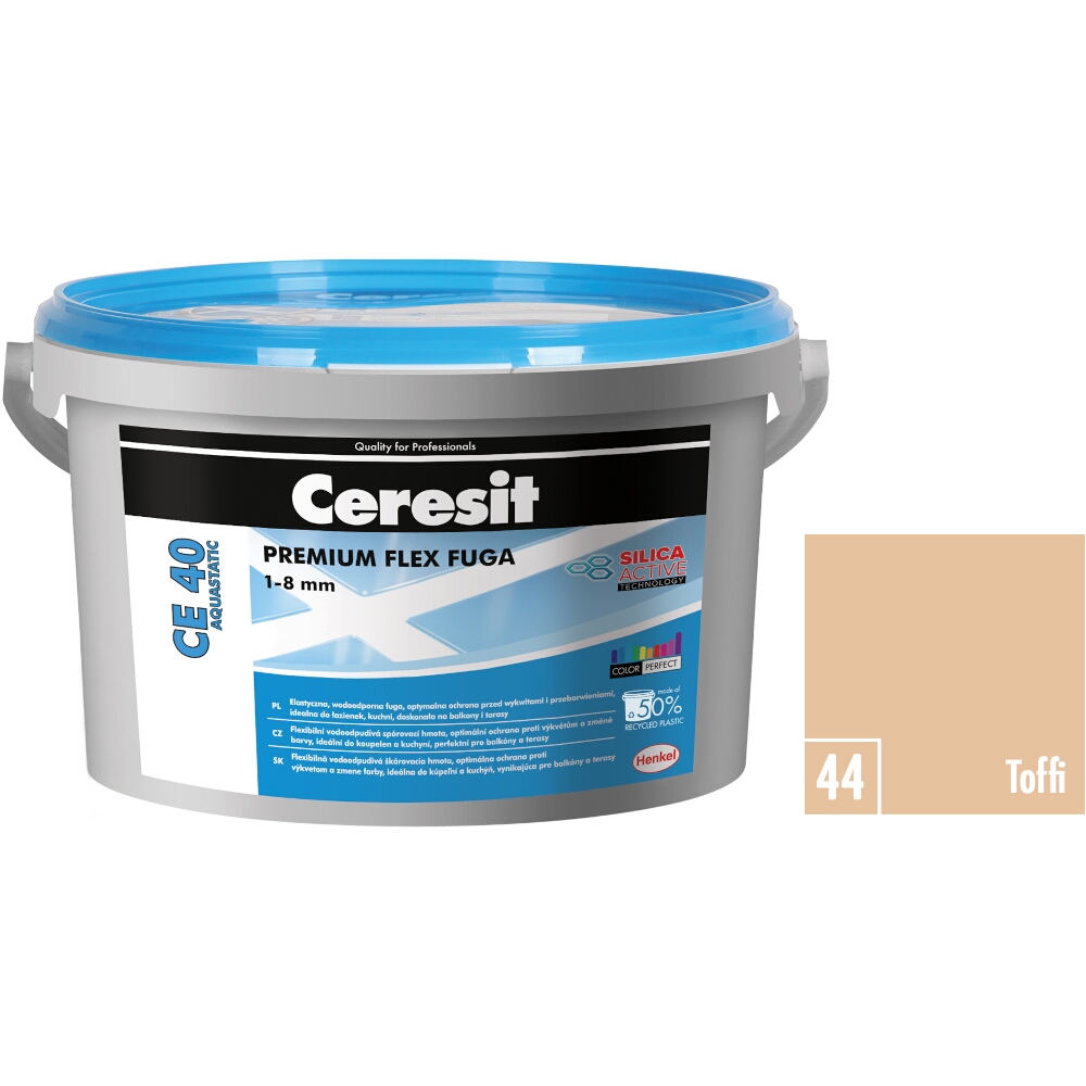 Flexibilní spárovací hmota Ceresit CE 40 Aquastatic toffi, 2 kg