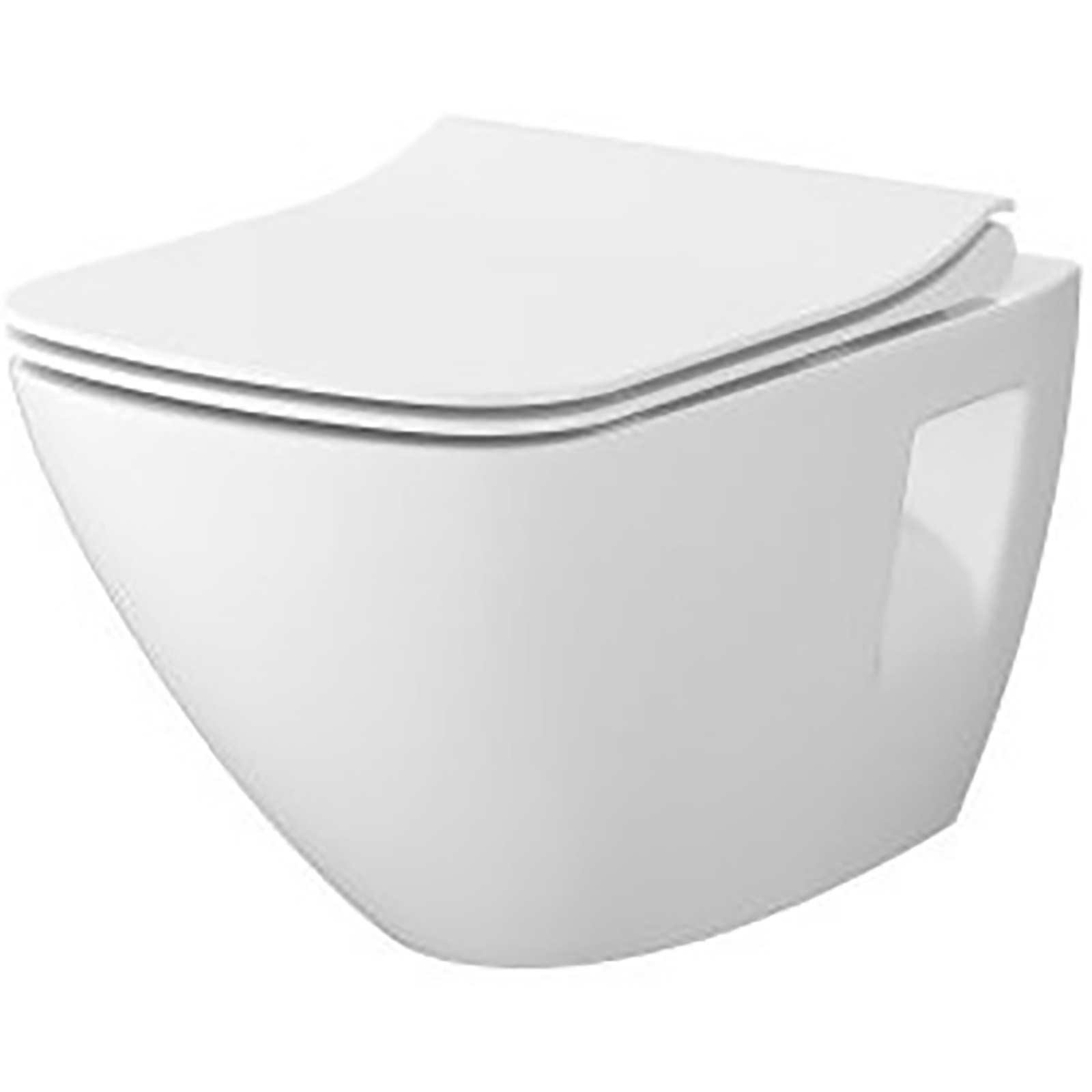 CERSANIT MODUO PLUS závěsná WC mísa s termosetovým sedátkem s poměkkým dovíráním S701-964