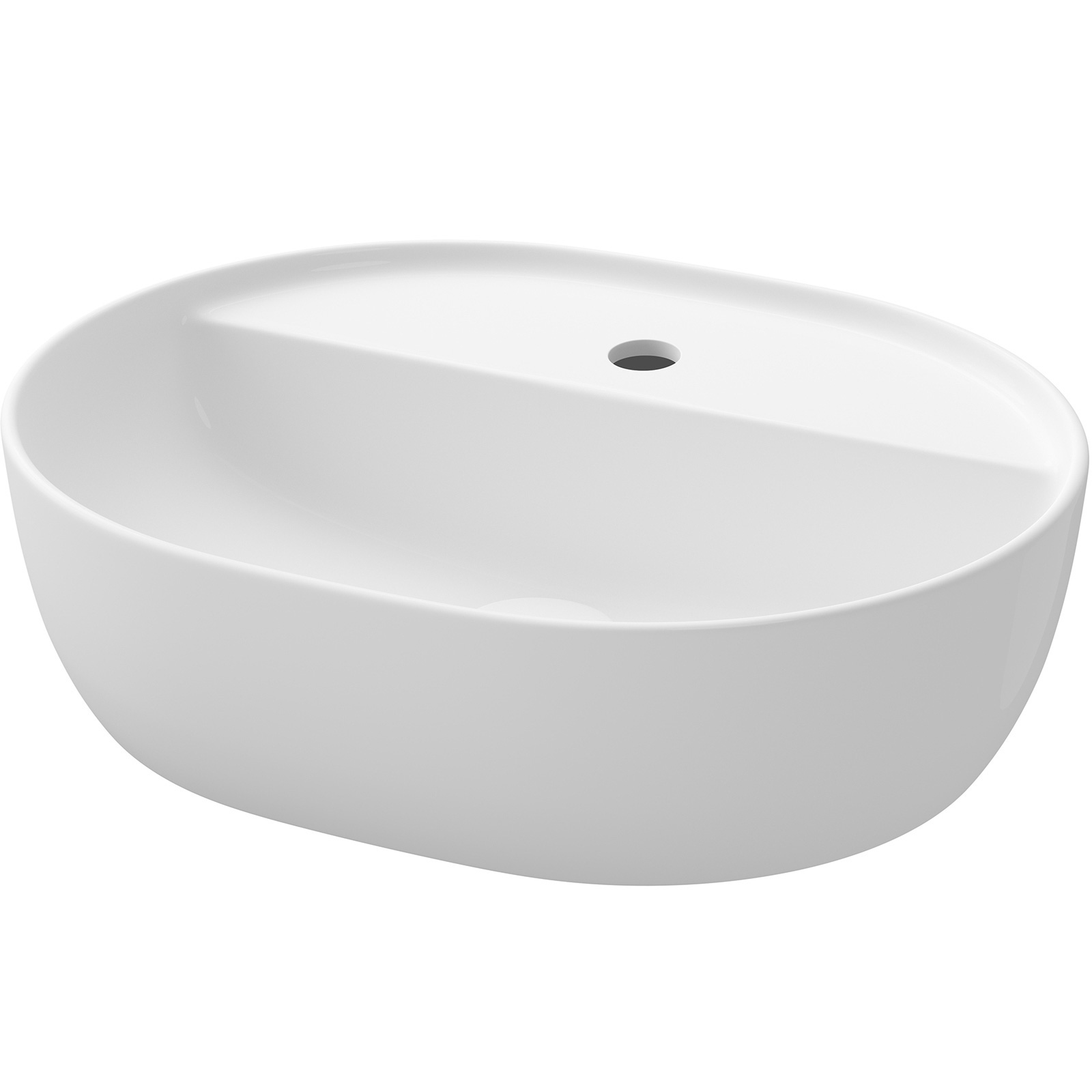CERSANIT Oválné umyvadlo MODUO na desku 50x40 K116-154