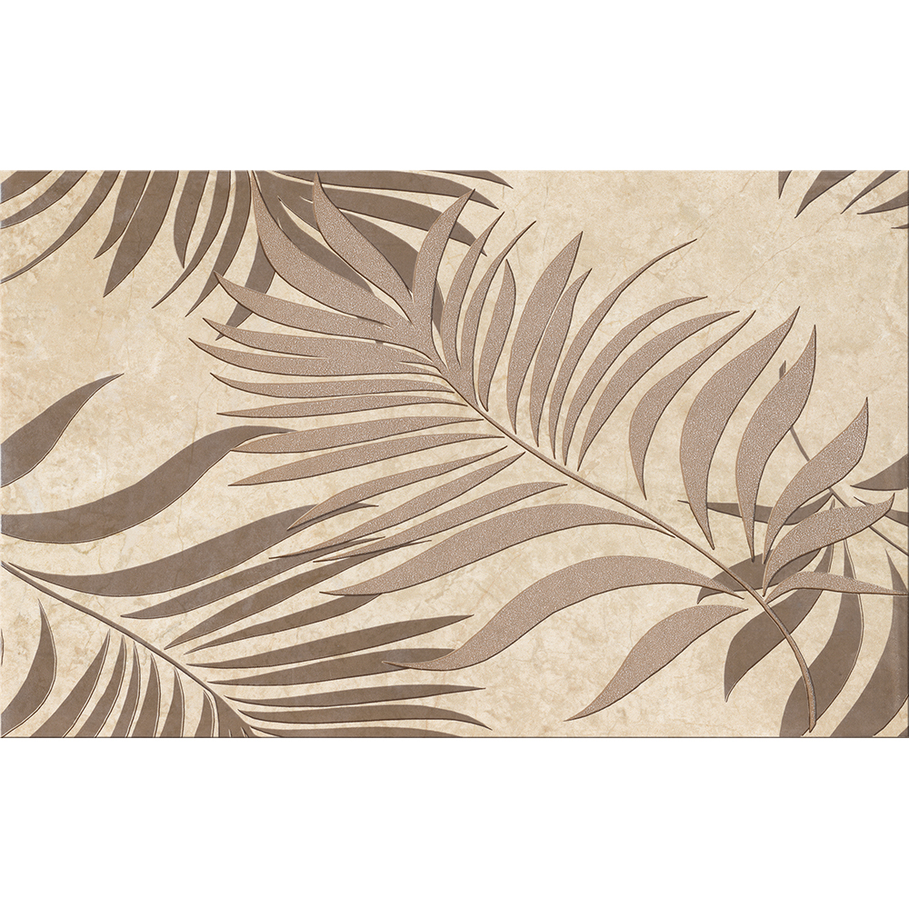 OBKLAD COMMO CAPPUCINO DECOR LEAVES 25X40 OBKLAD COMMO CAPPUCINO DECOR LEAVES 25X40