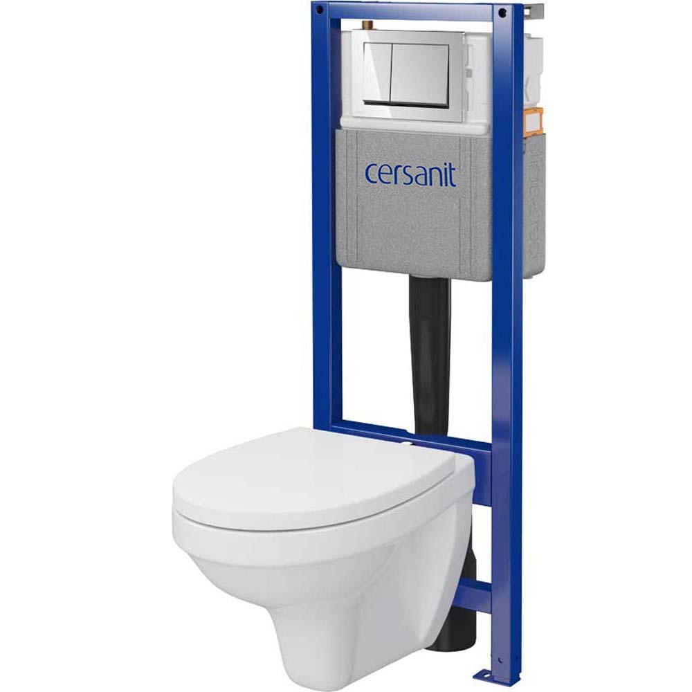 CERSANIT ABIS NEW 40 mechanická podomítková sada, mísa, prkénko, tlačítko S701-767