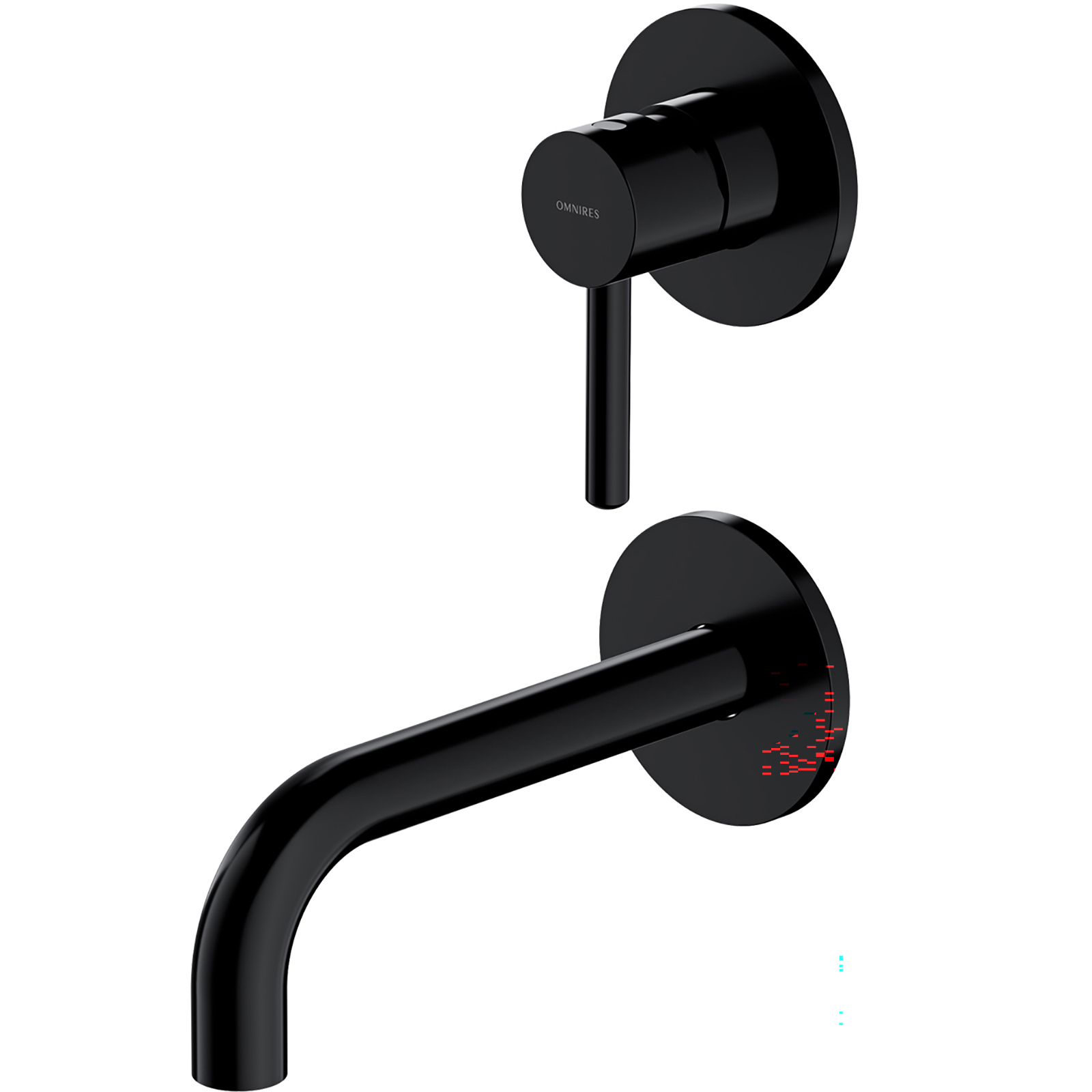 OMNIRES Washwashin Faucet Y skrytý černý polomatný Y1215NBL