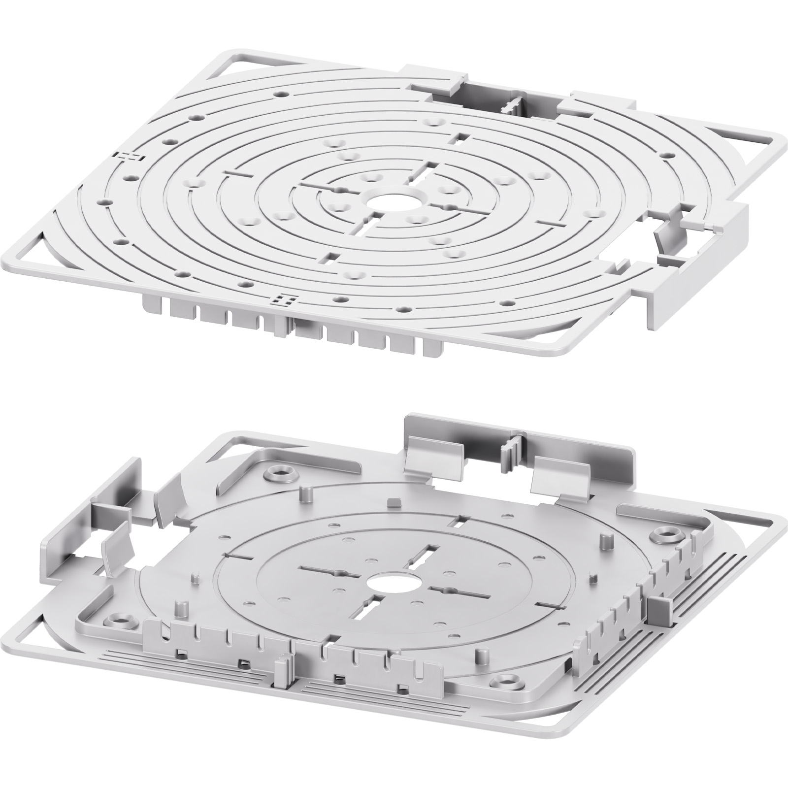 Montážní sada pro terasové mřížky na SPIRAL, STANDARD, MAX držáky - šedá
