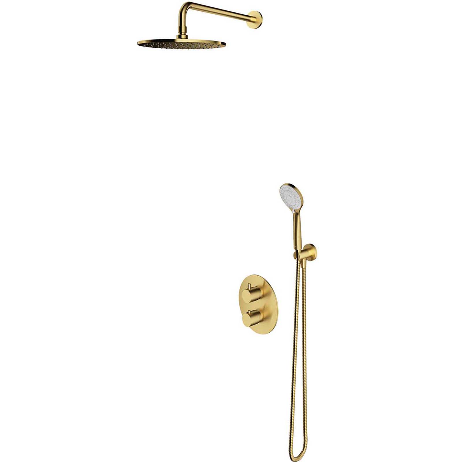 OMNIRES termostatický sprchový systém Y zapuštěný mosazný kartáčový SYSYT05BSB OMNIRES termostatický sprchový systém Y zapuštěný mosazný kartáčový SYSYT05BSB