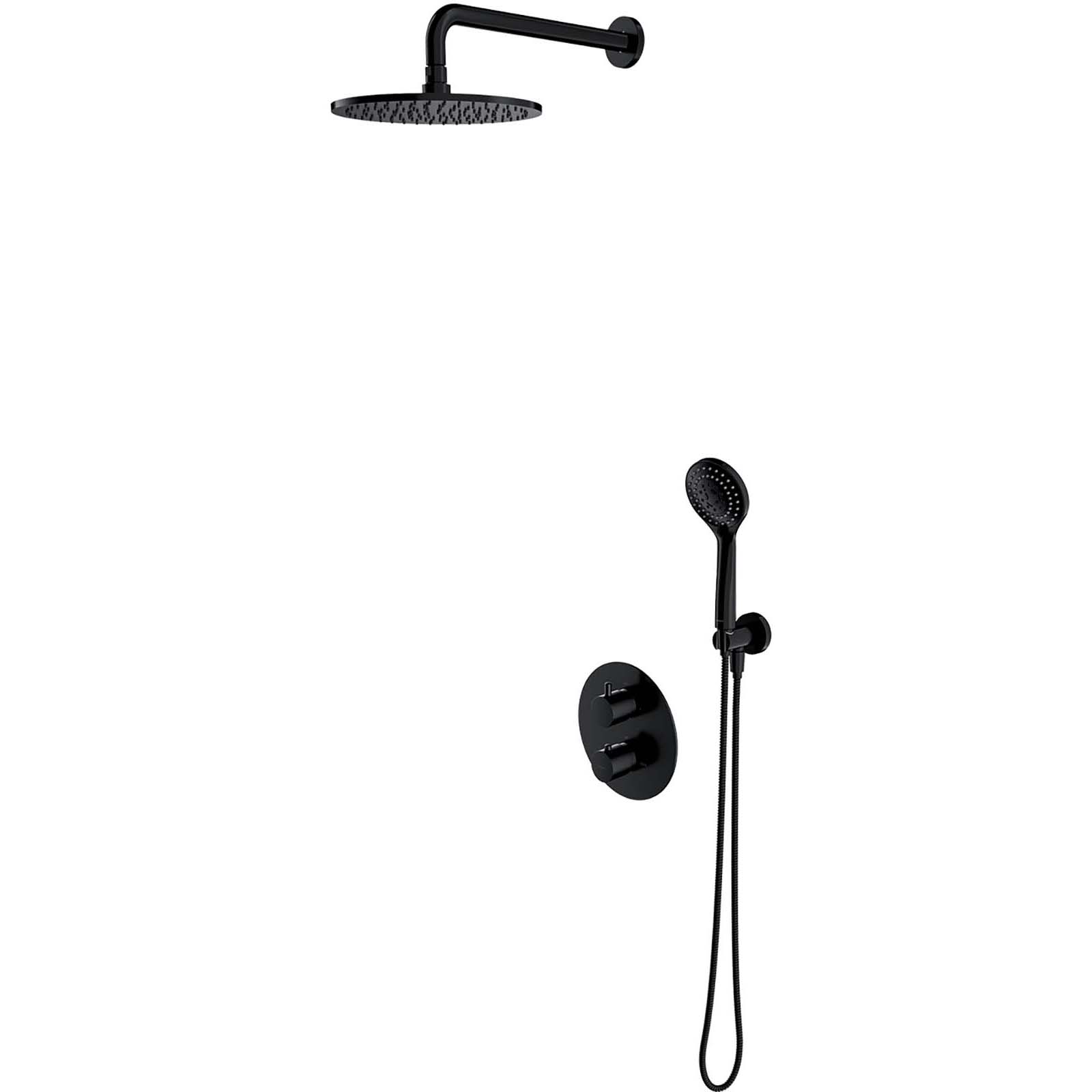 OMNIRES termostatický sprchový systém Y zapuštěný černý polomatný SYSYT05BL