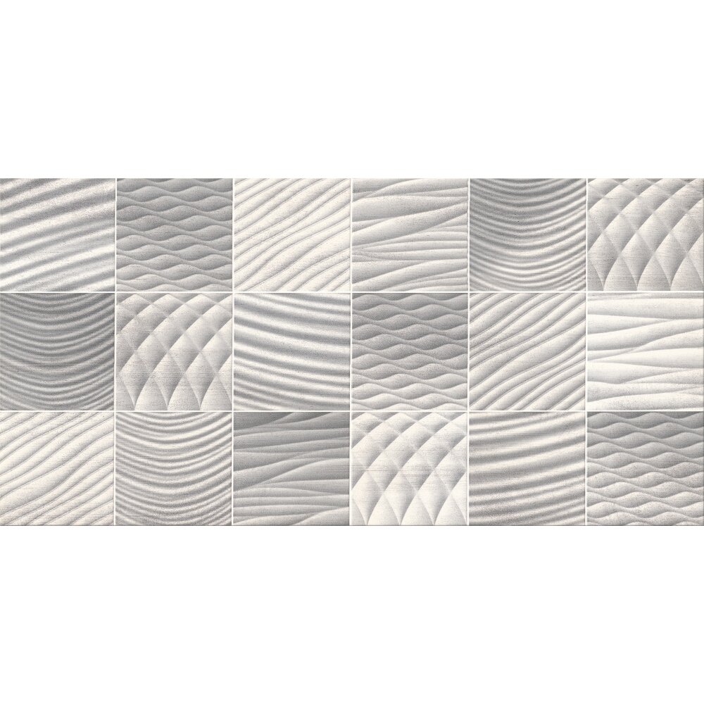 OBKLAD URCA GREY PATCHWORK GLOSSY 29,7X60 (II. JAKOST)