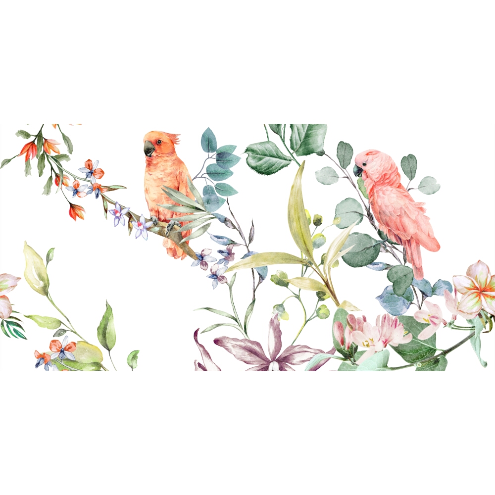 OBKLAD ALFA-CER PARROTS WHITE DEC. A MATT 29,8X59,8