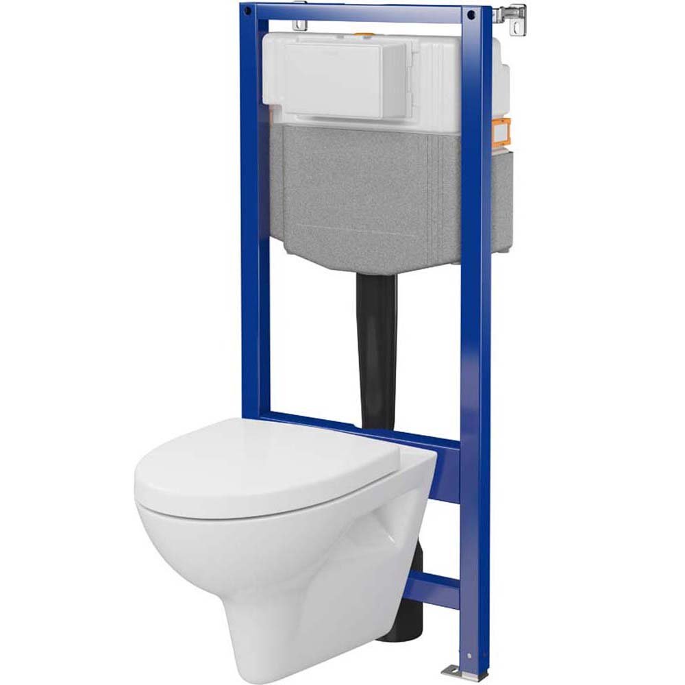 Mechanická podomítková sada CERSANIT AQUA PLUS s miskou a deskou PARVA S701-819