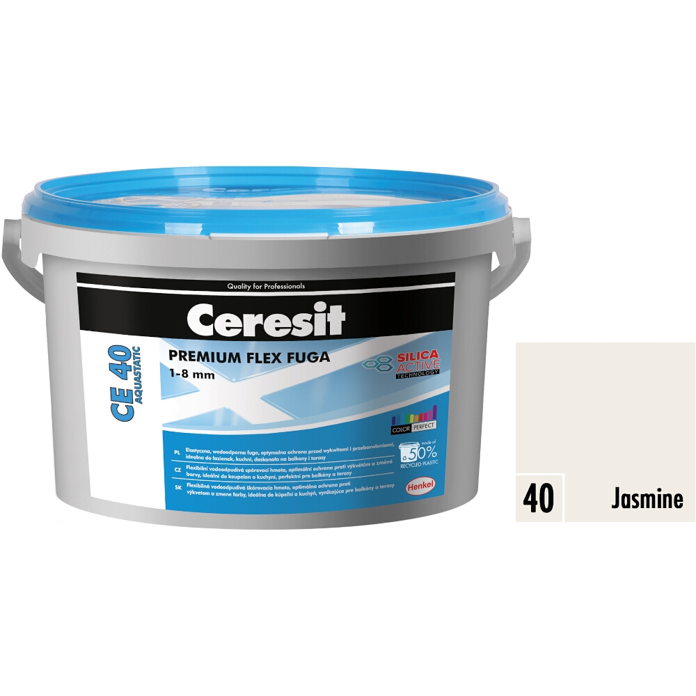 Flexibilní spárovací hmota Ceresit CE 40 Aquastatic jasmine, 2 kg