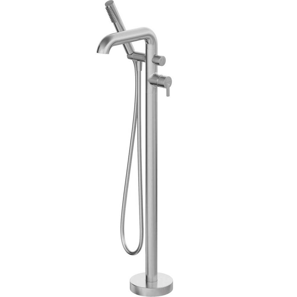 DEANTE Samostatně stojící kohoutek SILIA s sprchovou sadou z kartáčované oceli BQS_F17M