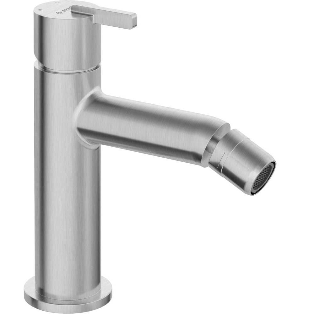 DEANTE Stojací bidetový kohoutek SILIA z kartáčované oceli BQS_F30M
