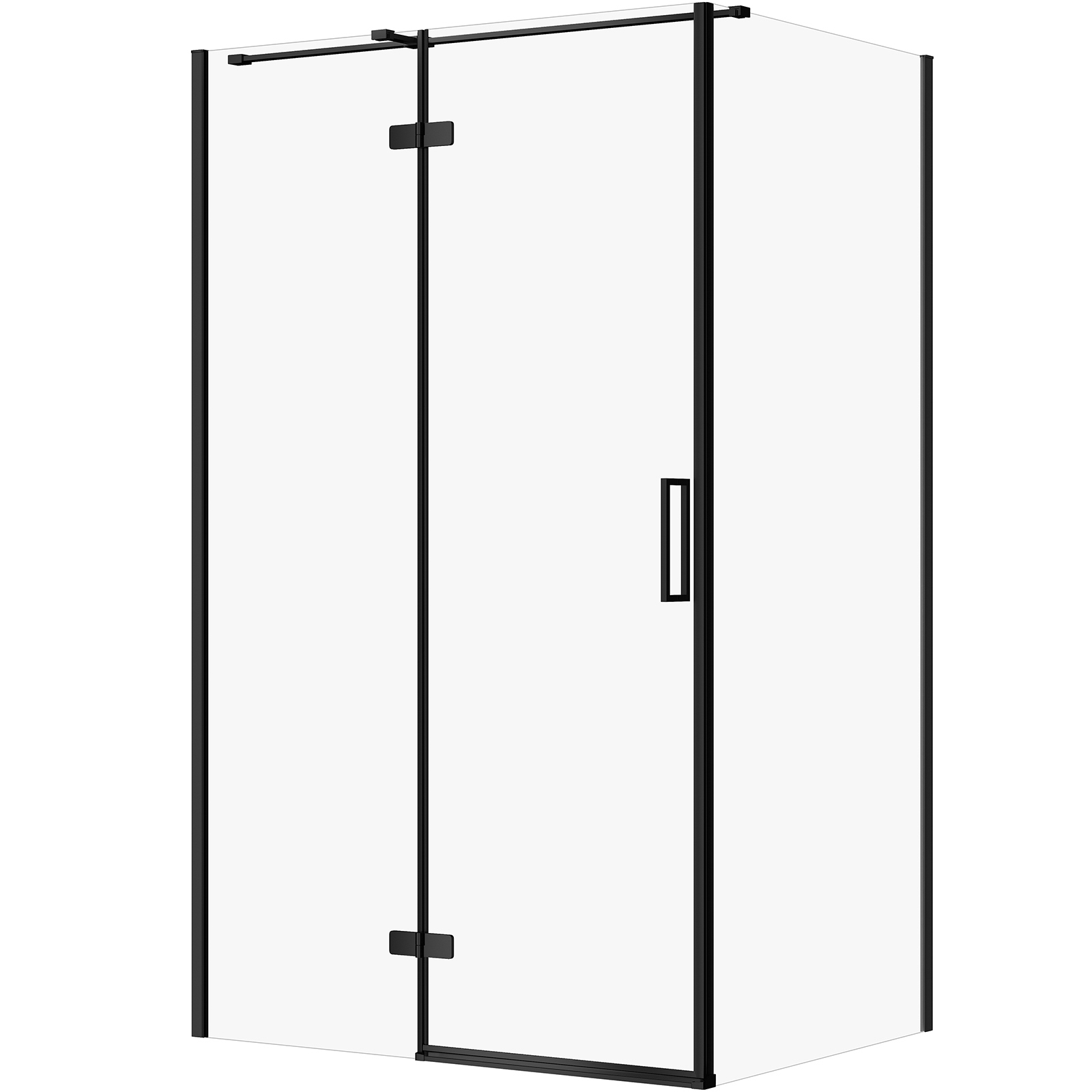 CERSANIT Hranatý sprchový kout JOTA 120x90 pravý chrom, čiré sklo S160-025