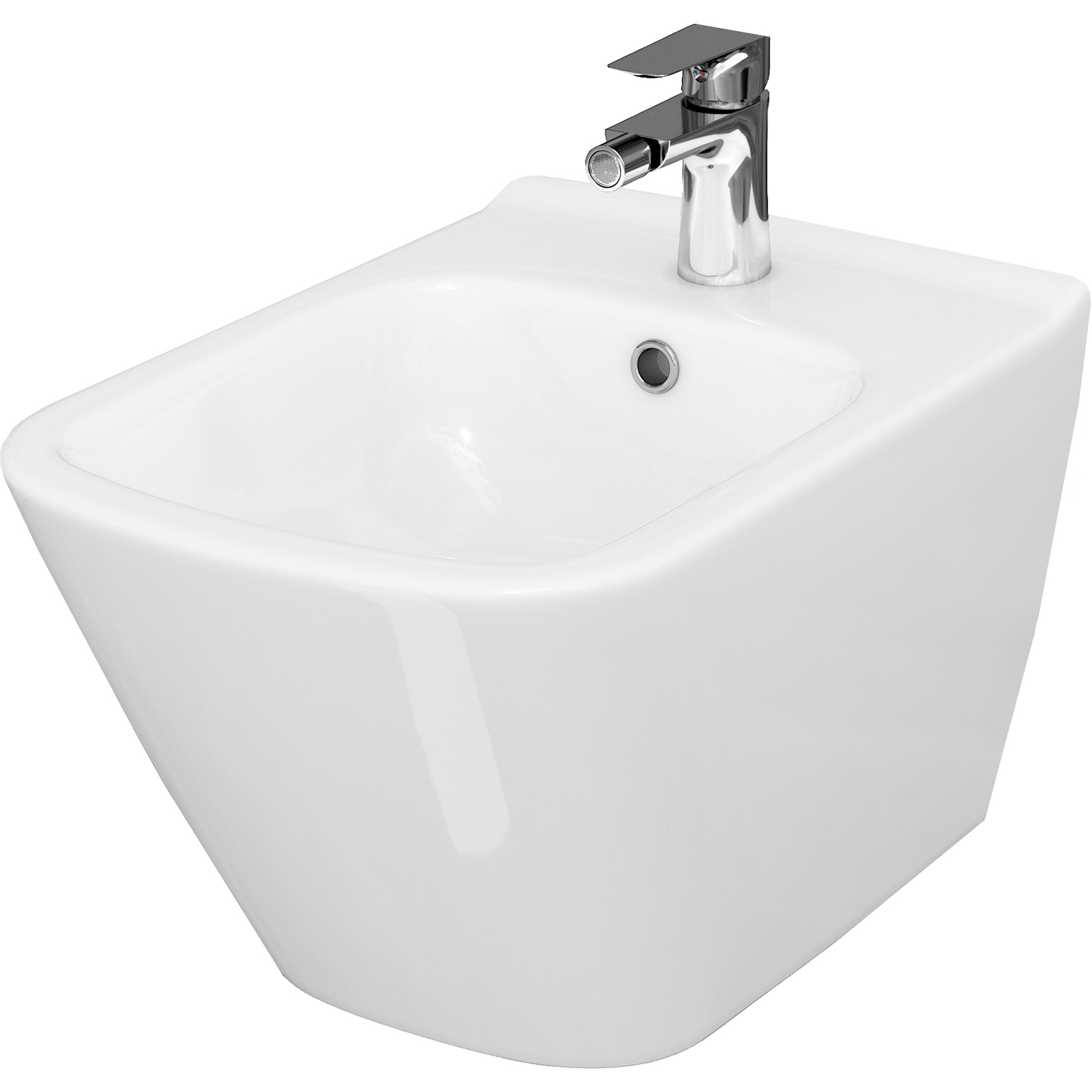CERSANIT CITY SQUARE závěsný bidet se skrytou montáží K35-045