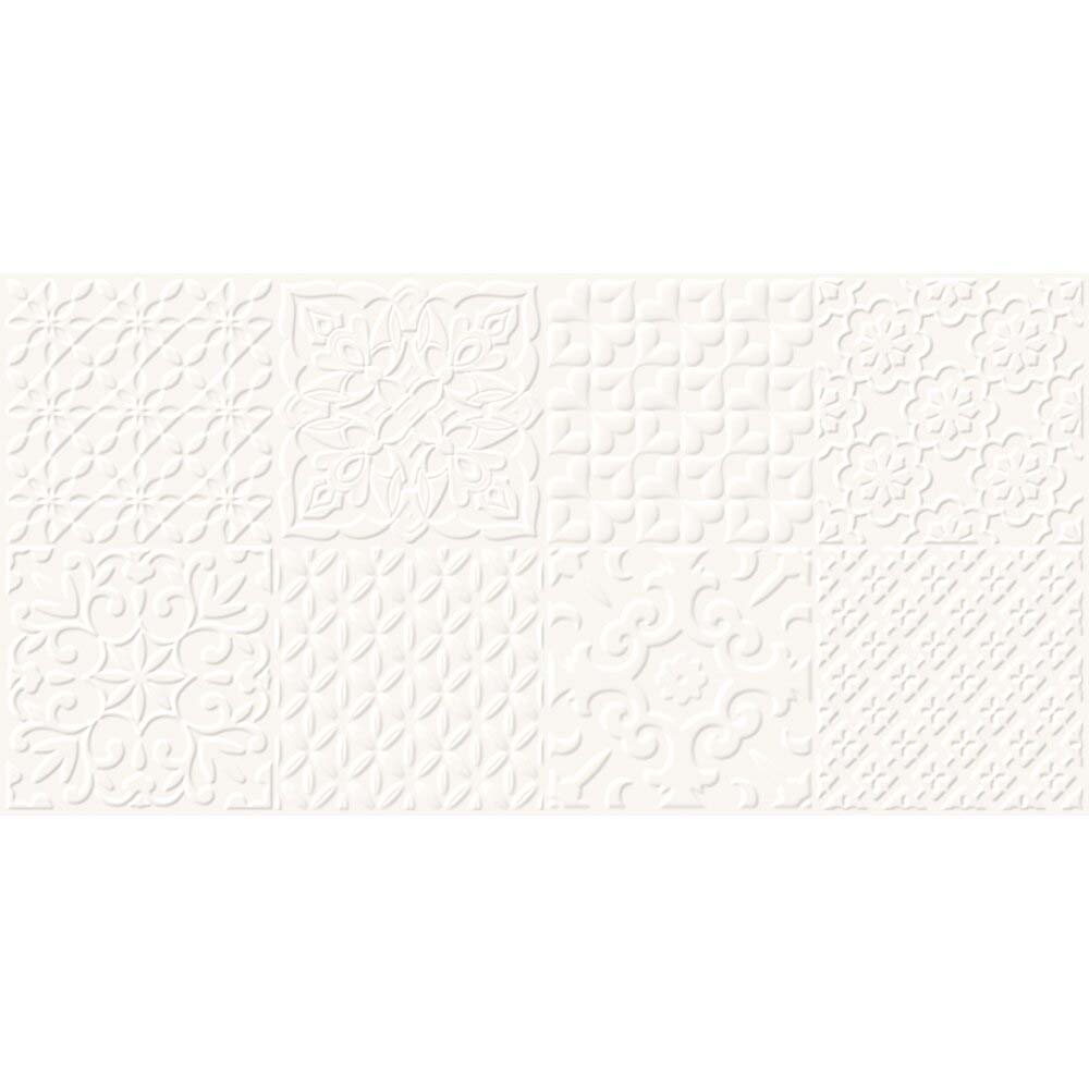 OBKLAD ALTERIO WHITE PATCHWORK STRUCTURE SATIN 29,8X59,8