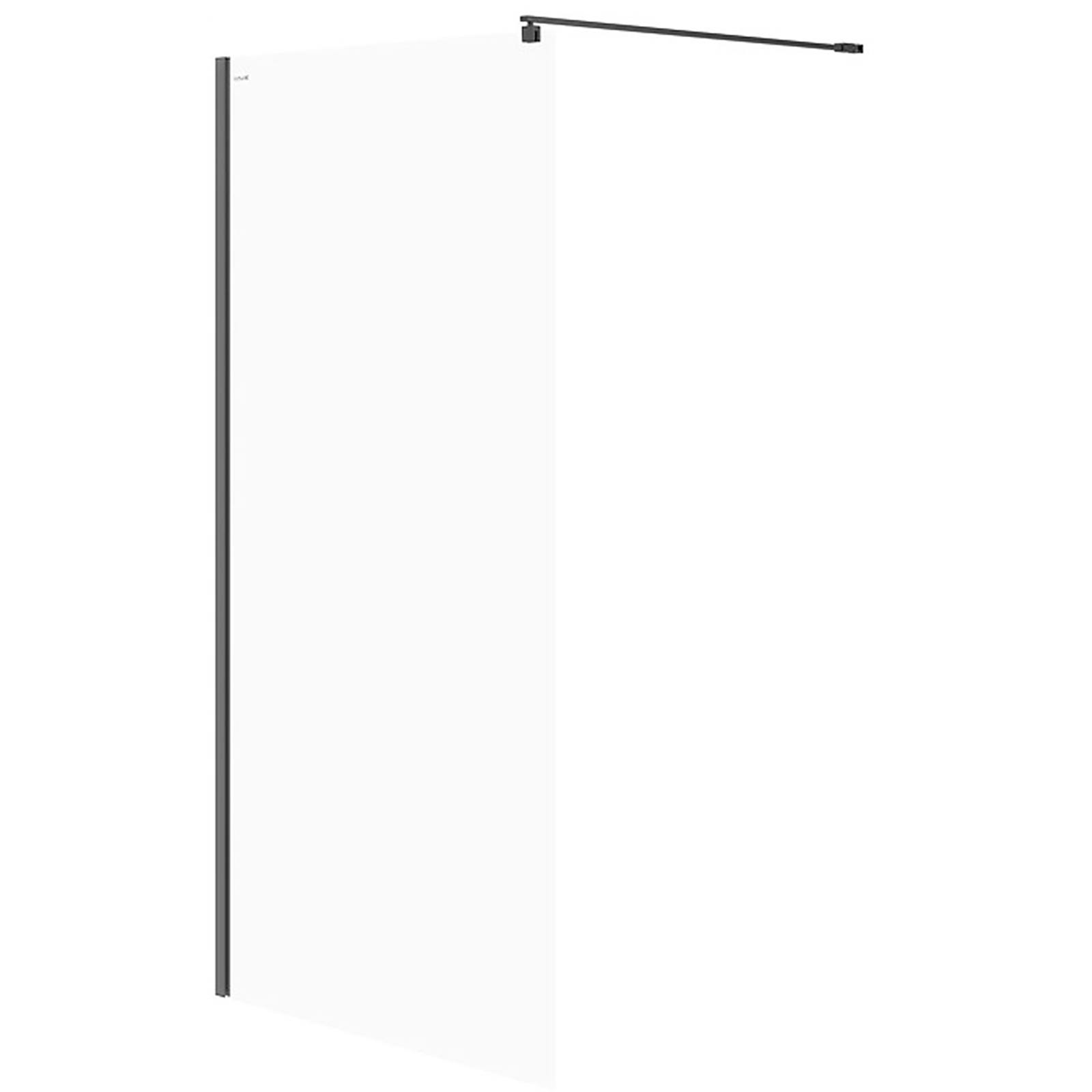 CERSANIT WALK-IN MILLE sprchový kout černý 100x200 čiré sklo S161-003