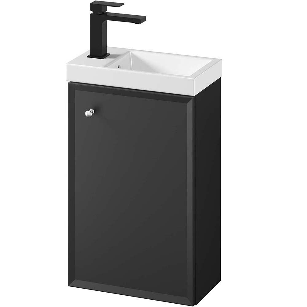 CERSANIT Skříňka s umyvadlem MILOS 40 černá matná S801-569