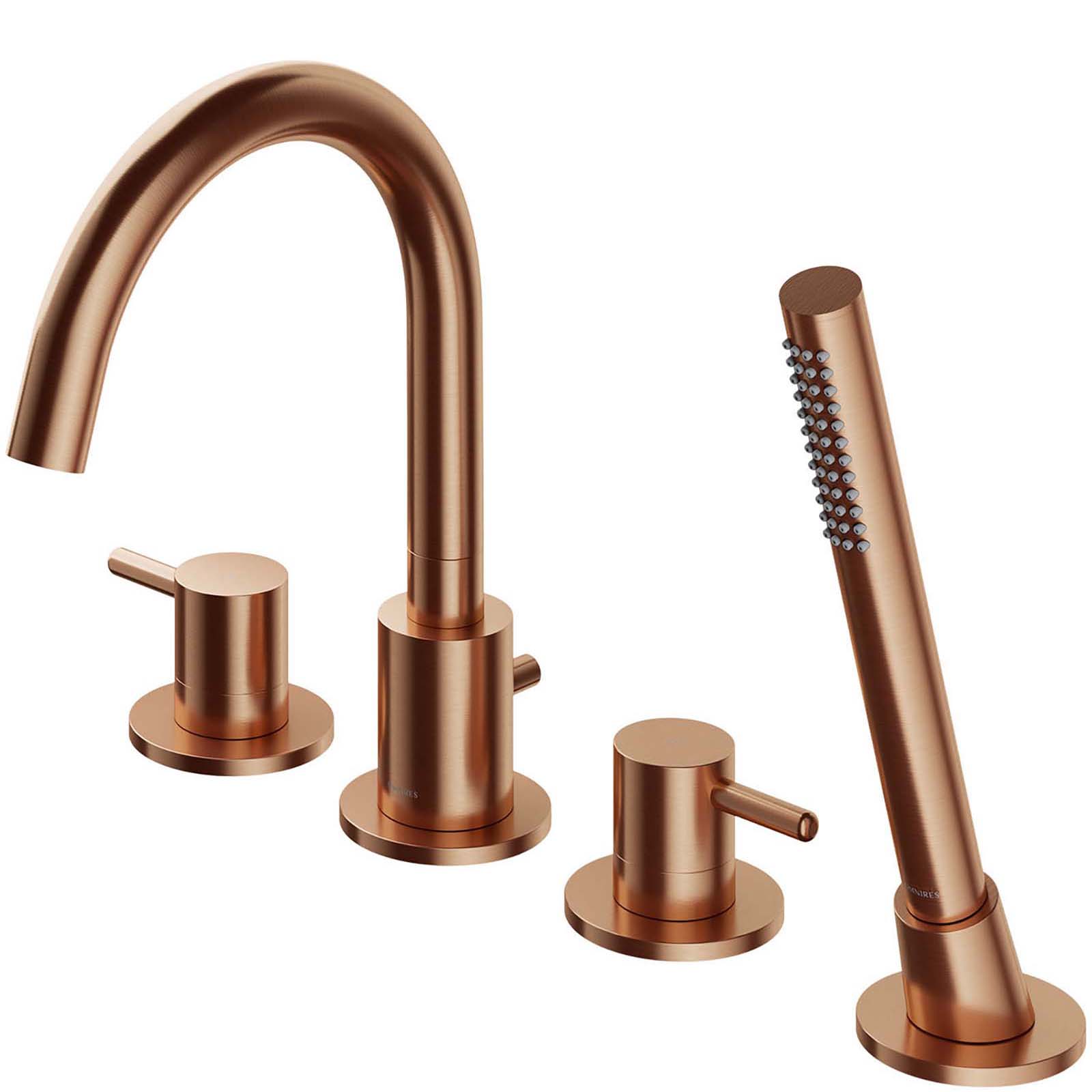 OMNIRES Vana Kohoutek Y Čtyřotvorový kartáčovaný měděný Y1232CPB OMNIRES Vana Kohoutek Y Čtyřotvorový kartáčovaný měděný Y1232CPB